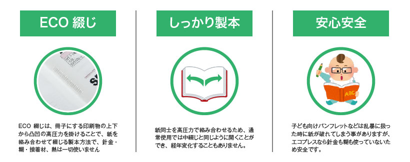 エコ綴じパンフレットのメリット