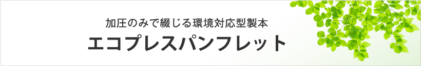 エコ綴じパンフレット