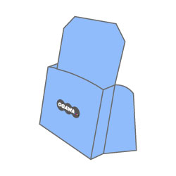 紙製パンフレットスタンド