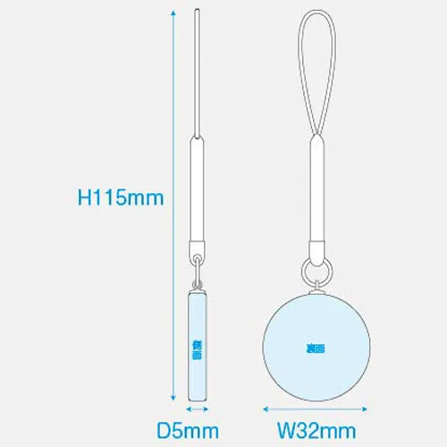 ガラス根付(円形:大)