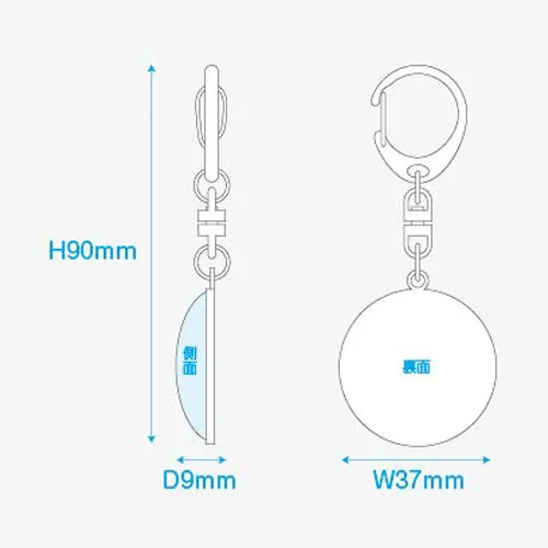 ガラスキーホルダー