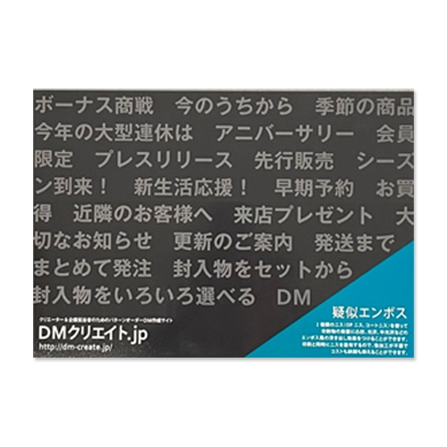 疑似エンボスA5ポストカード