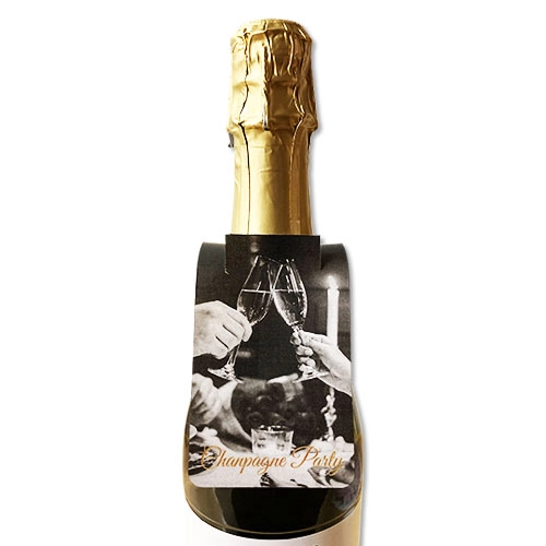 ボトル首掛けPOP（前後型Ａ）シャンパン瓶