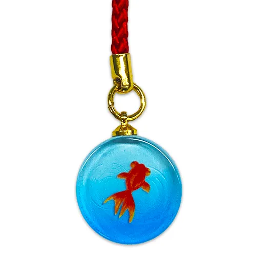 ガラス根付(円形:小)